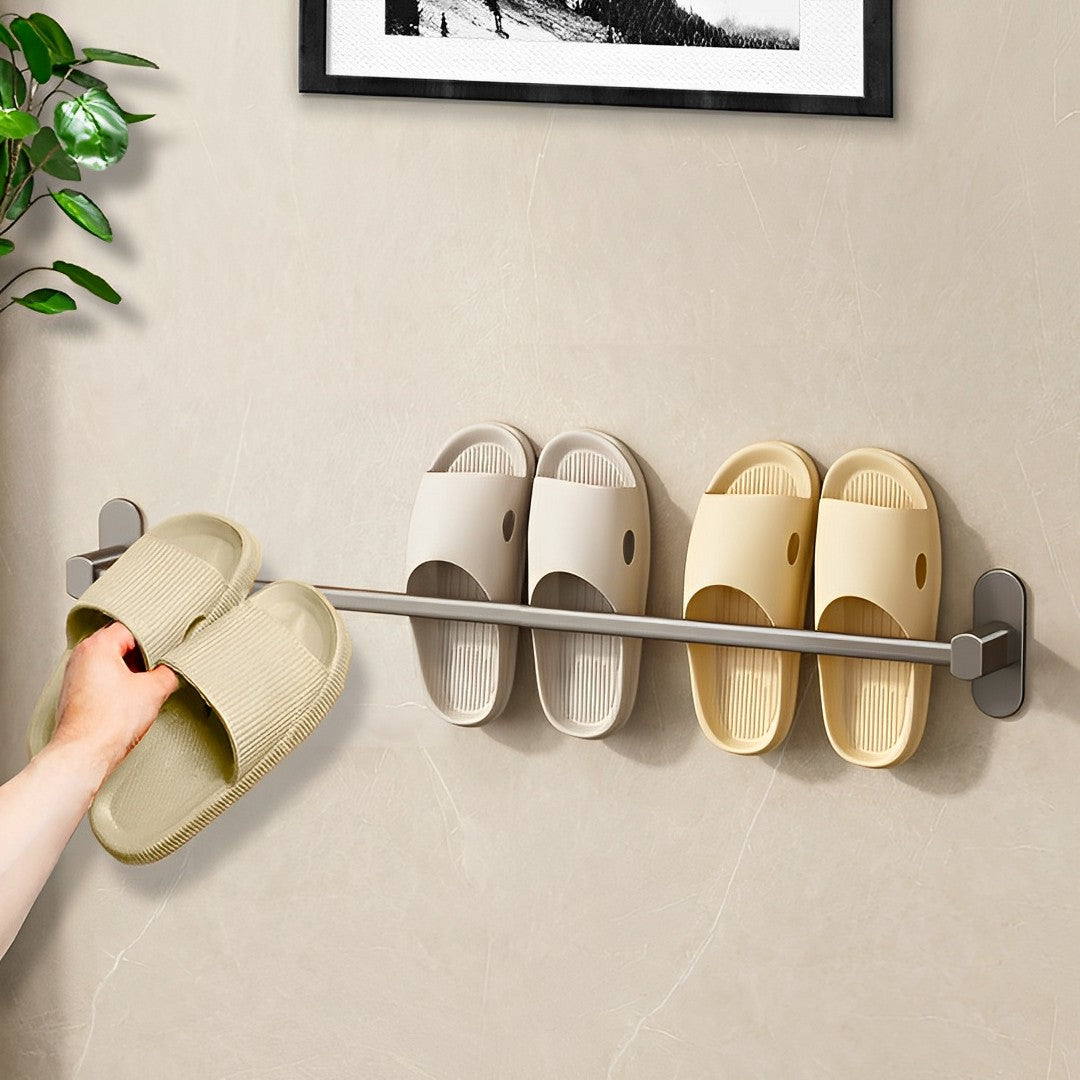 69cm Wall-Mounted Slipper Rack