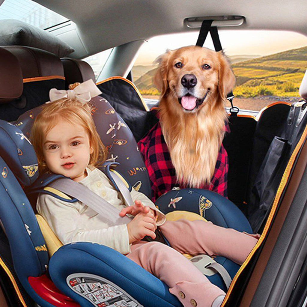 Pet Car Cover Back Seat Protector Black