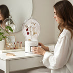 White 360 2 Layered Jewelry Storage Box Waterproof