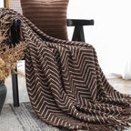 SOGA Chocolate Brown Throw Blanket 130x170cm Soft Polyester