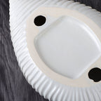 37x12.5cm Ornament Boat Shaped Plate Ceramic Food Decoration