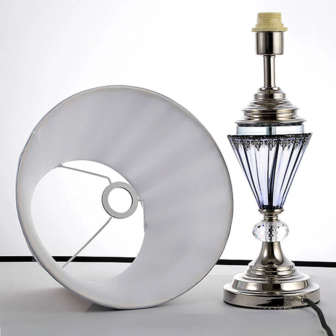 Elegant Table Lamp with Warm Shade