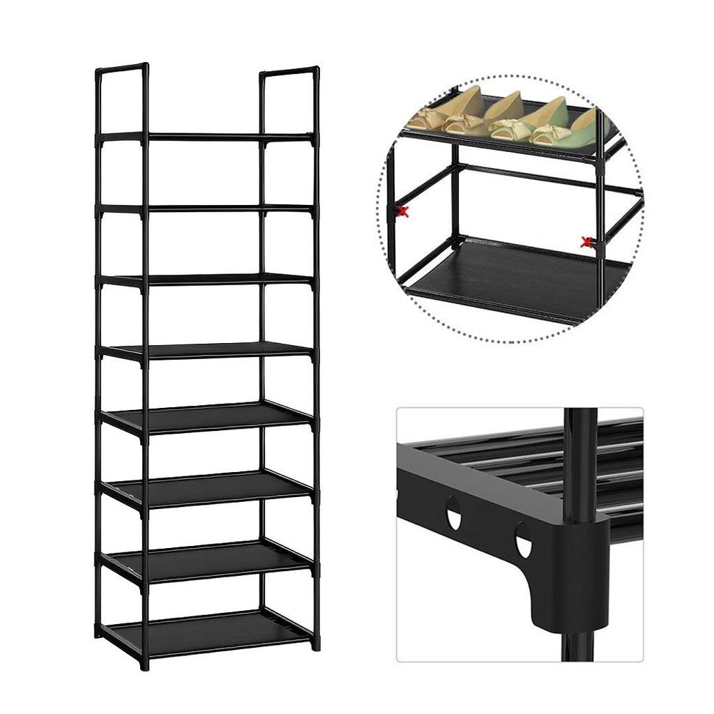 8 Tier Shoe Storage Shelf with Handle
