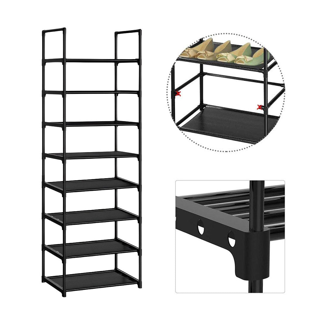 8 Tier Shoe Storage Shelf with Handle