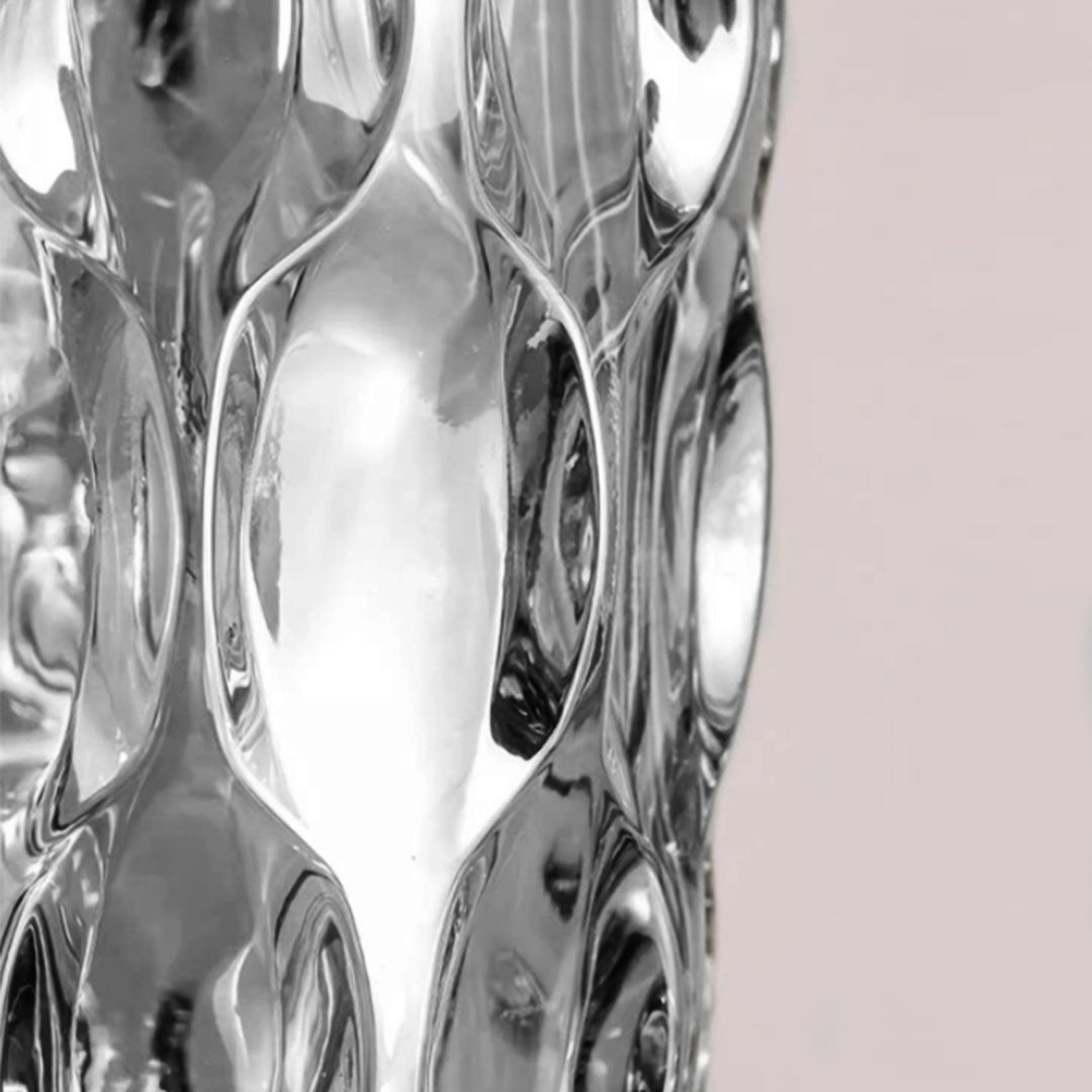 SOGA 30cm Glass Grey Vase Crystal VASE Thick Modern Home Decor