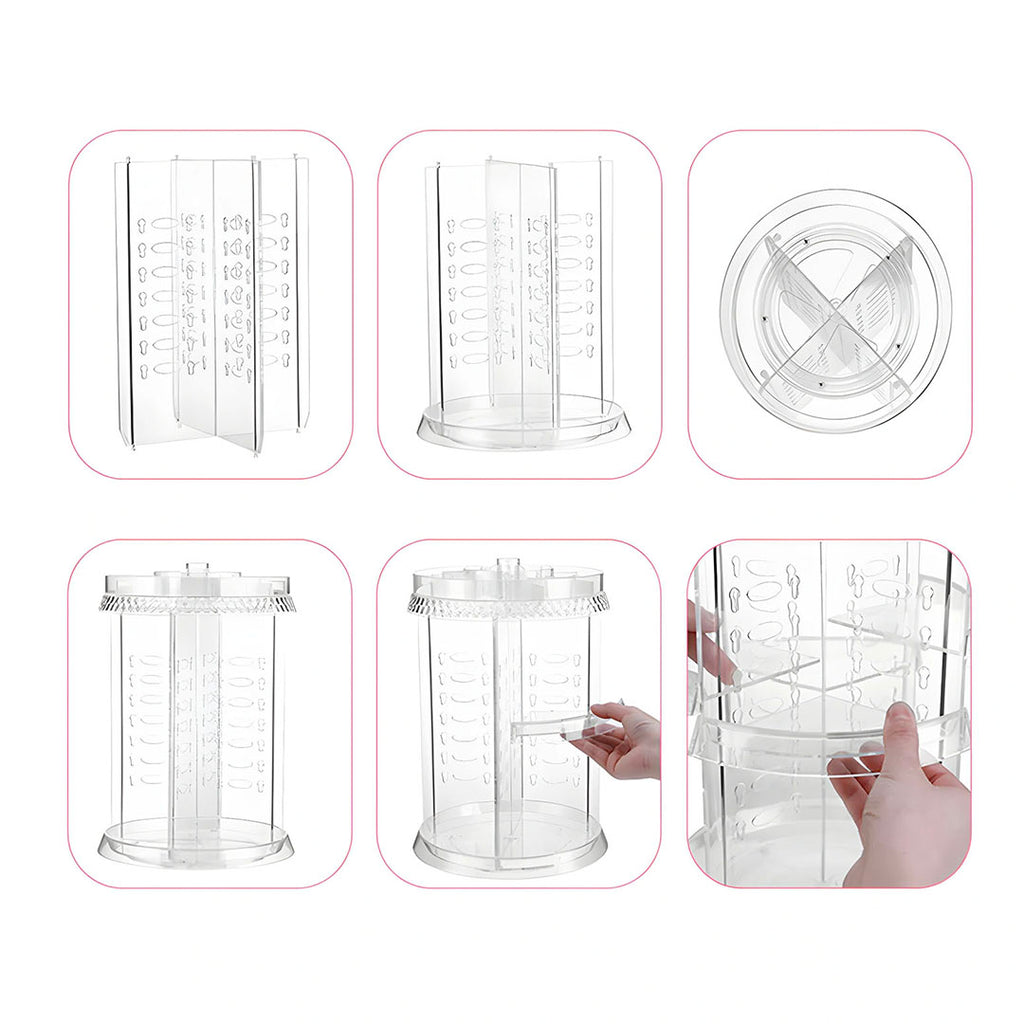 360 Degree Rotating Makeup Organiser Cosmetics Holder