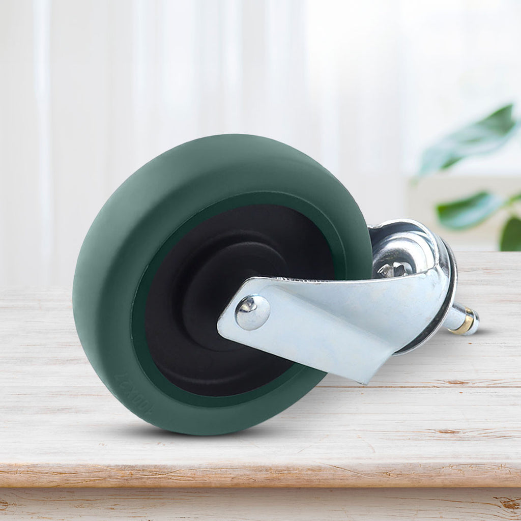 2 x 4" Polyurethane Swivel Castor Wheels