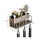 21cm Wall-Mounted Bathroom Storage Rack