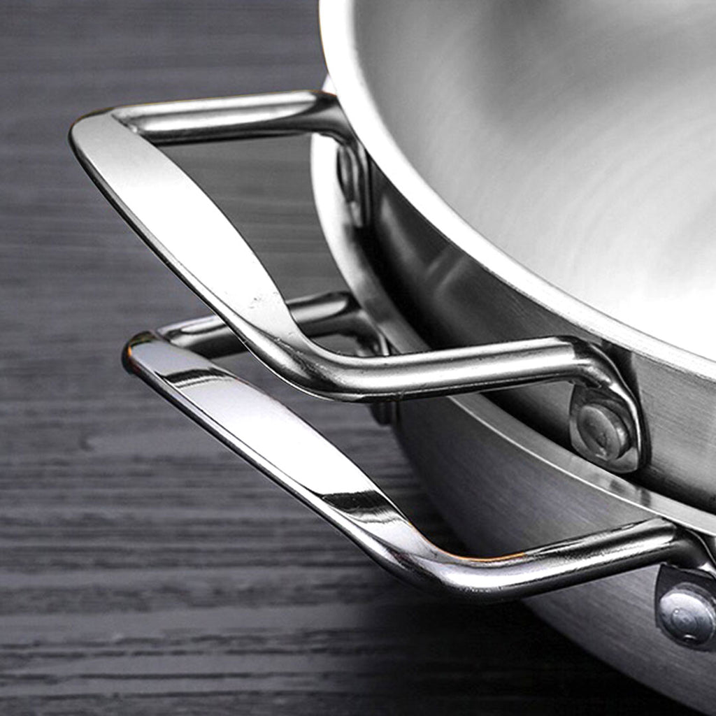 18cm Premium Silver Seafood Dry Pot Stockpot
