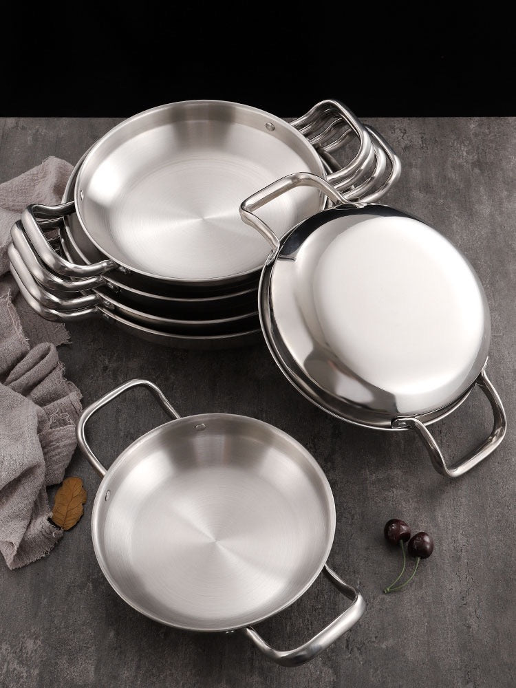28cm Dry Pot with Natural Color 201 Material from Stainless Steel Kitchen Essentials