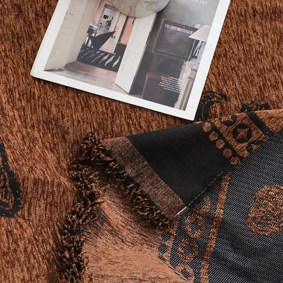 SOGA One-seater Brown Sofa Cover Leopard Print 130x180cm Polyester