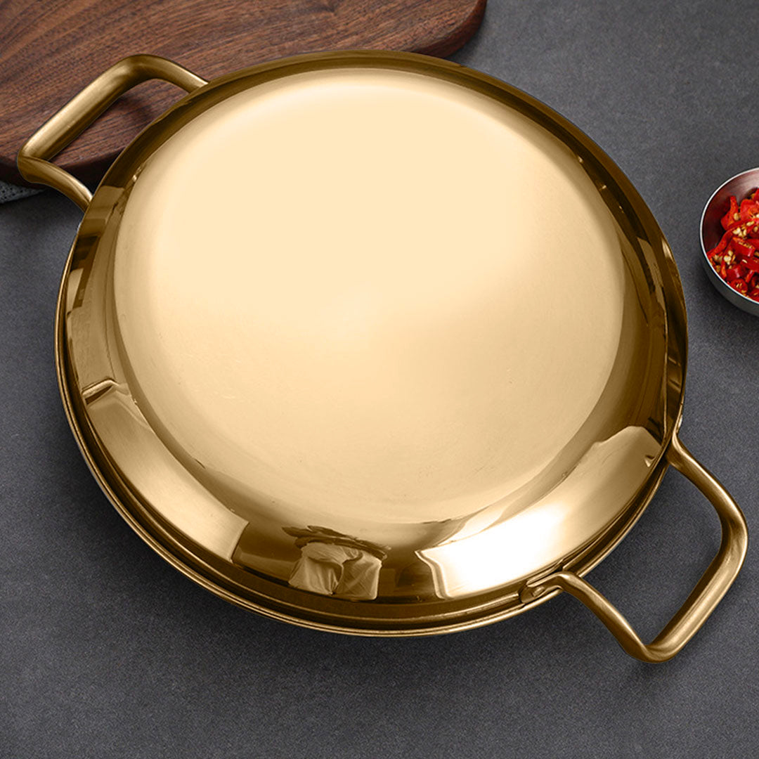 24cm Gold Plated 202 Material Stainless Steel and Kitchen essentials