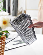 SOGA 28cm Modern Gray Ceramic Glass Vase Home Decor