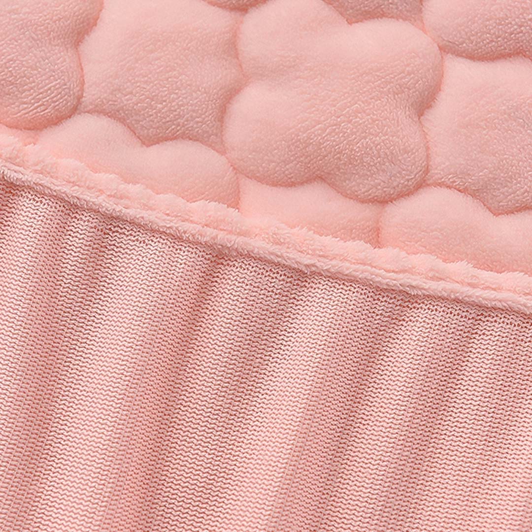 153cm Pink Wide Mattress Cover Clover Design