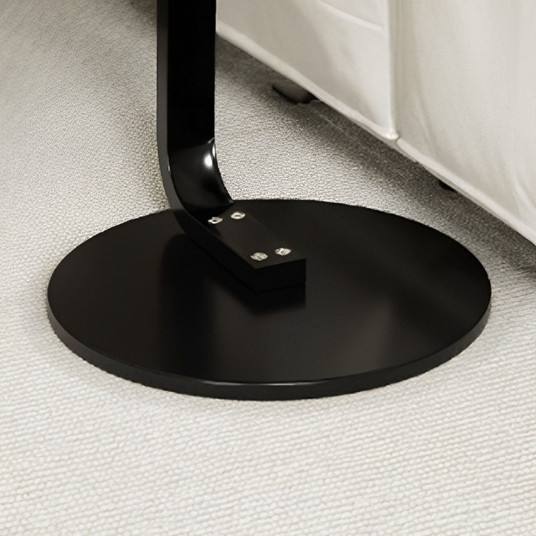 50cm Wood Board Mini Side Table Movable Lightweight w/ Black Frame