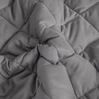 183cm Grey Wide Cross-Hatch Mattress Cove