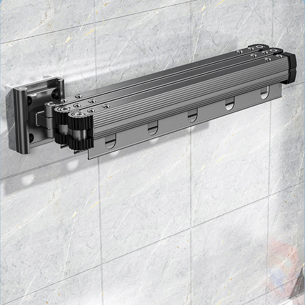 93.2cm Wall-Mounted Clothing Dry Rack Retractable  Hanger