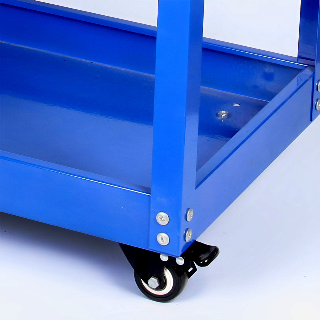 3 Tier Tool Storage Cart Blue