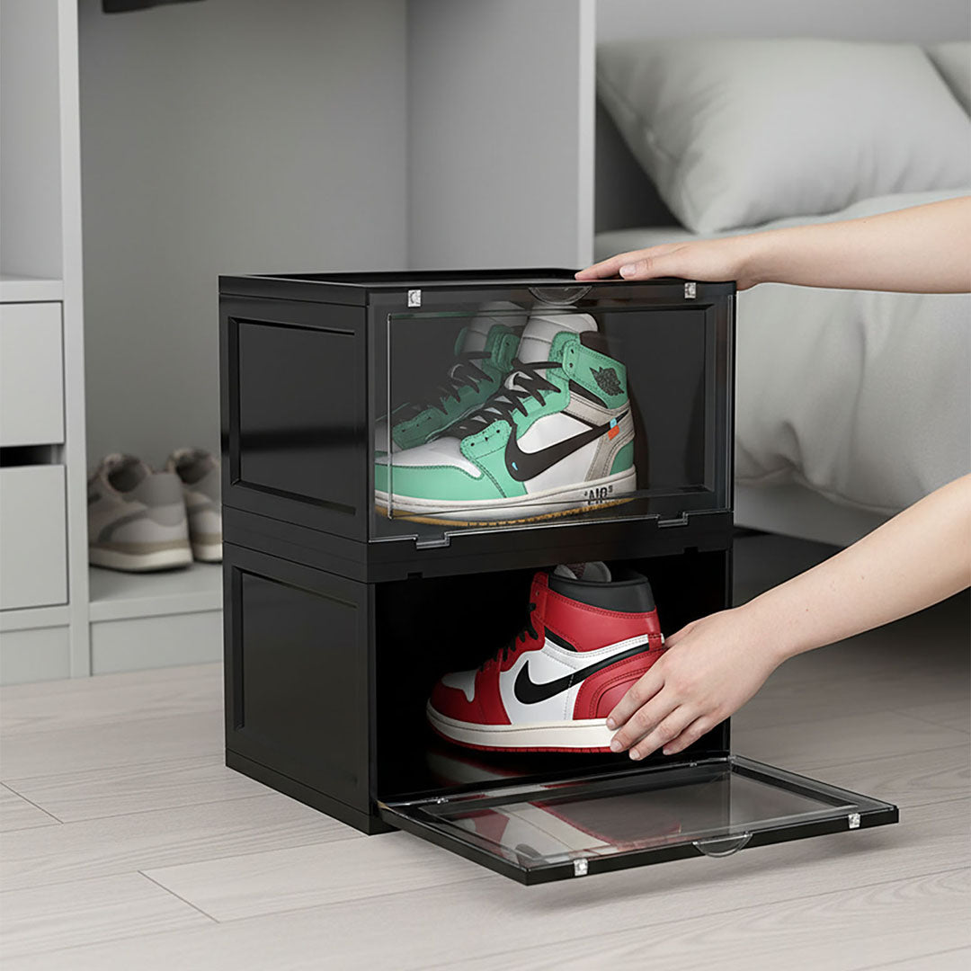 6 Tier Black Shoe Organiser