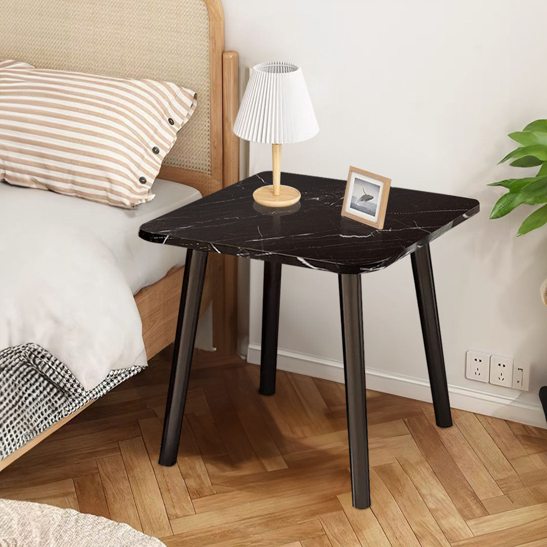 40cm Black Ceramic Table Stone Pattern Compact