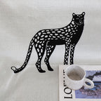 SOGA One-seater White Sofa Cover Leopard Print 130x180cm Polyester