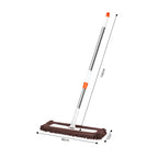 80x12 Coffee Microfiber Flat Mop Floor Cleaning Pads Rotating Dust Remover