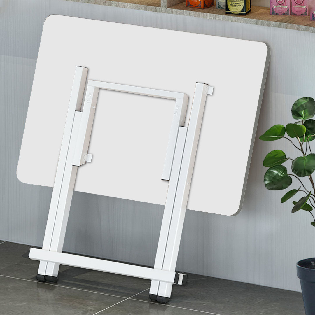 White Dining Table with Lacquered Legs