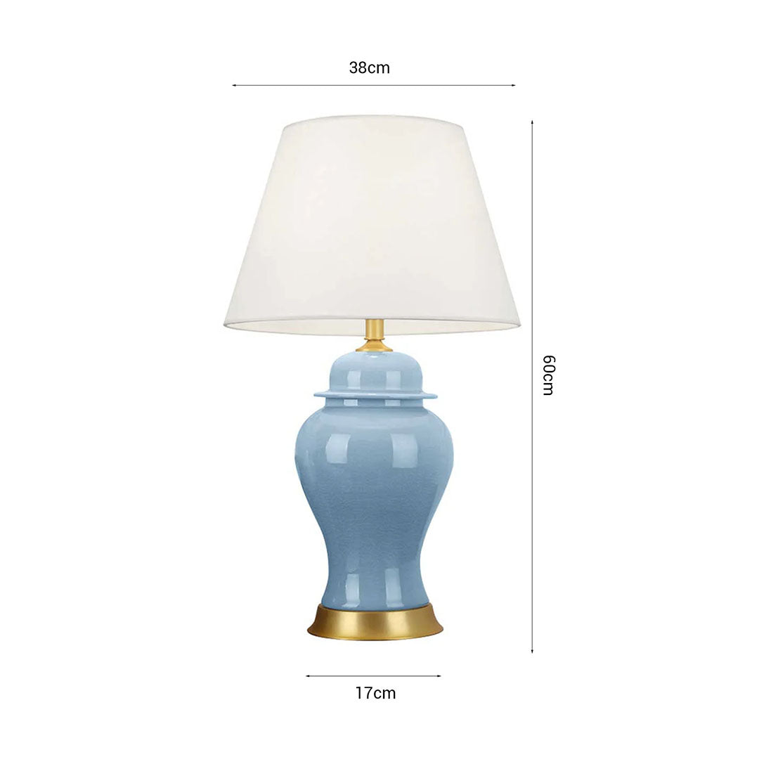 Ceramic Table Lamp Blue