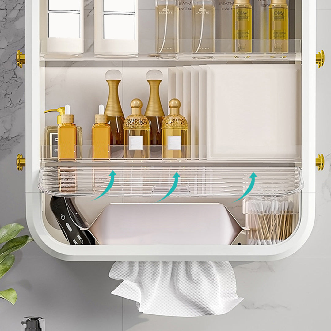White Multi Tier Cosmetic Storage Organiser