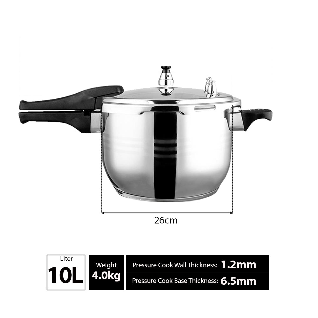 10L Stainless Steel Pressure Cooker With Seal