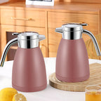 1.8L Pink Stainless Steel Water Bottle Insulated Vacuum Flask Coffee Jug