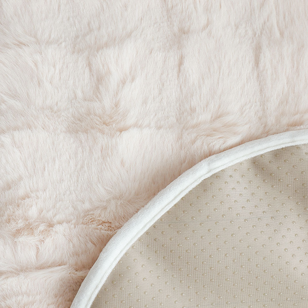 SOGA Four-seater White Faux Fur Throw Blanket 90x260cm Polyester