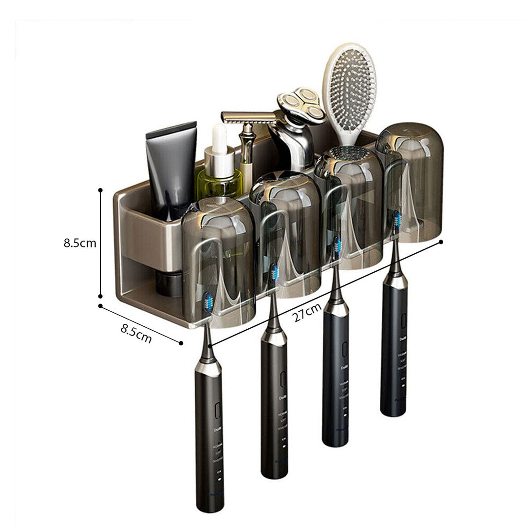 27cm Wall-Mounted Bathroom Storage Shelf Rack