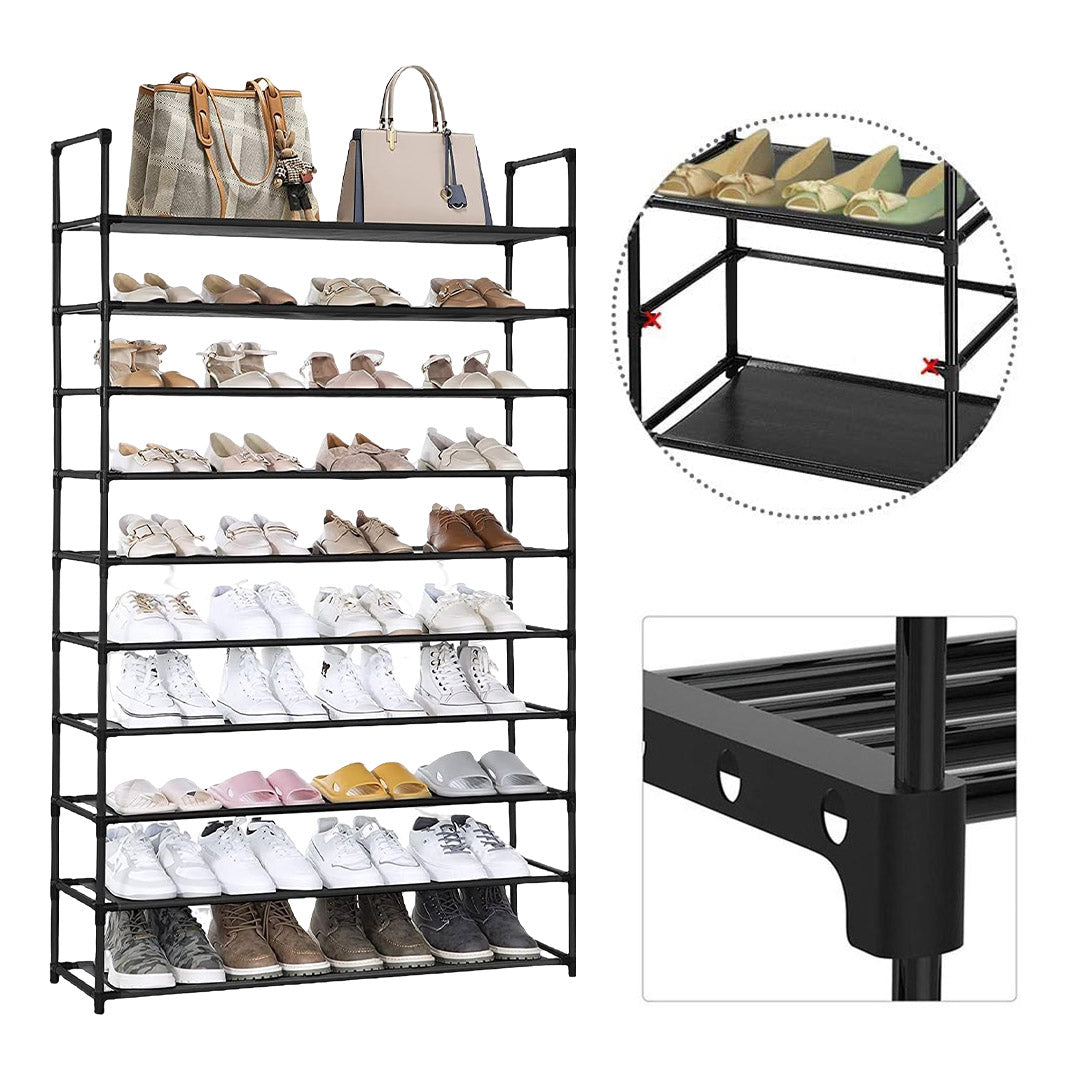10 Tier Shoe Storage with Handle