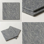 SOGA Peel & Stick Floor and Wall Tiles 30 x 30cm 10 Pack Grey Faux Marble