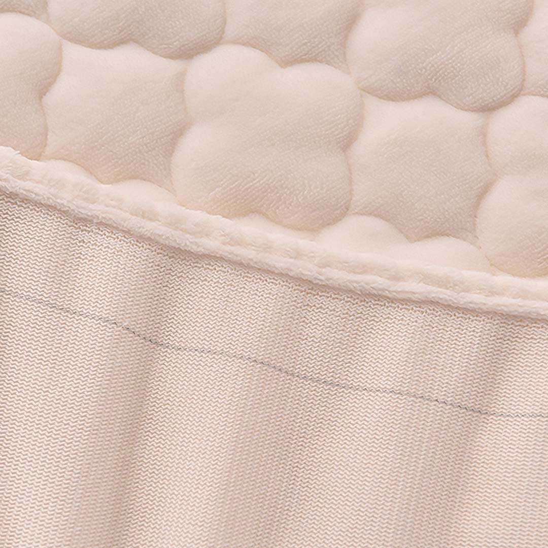 183cm Beige Wide Mattress Cover Clover Design