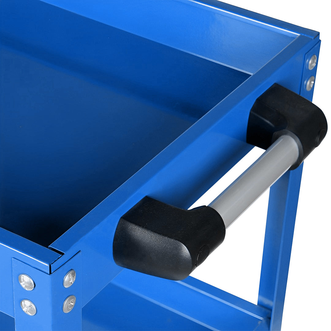 3 Tier Tool Storage Car with Hooks Blue