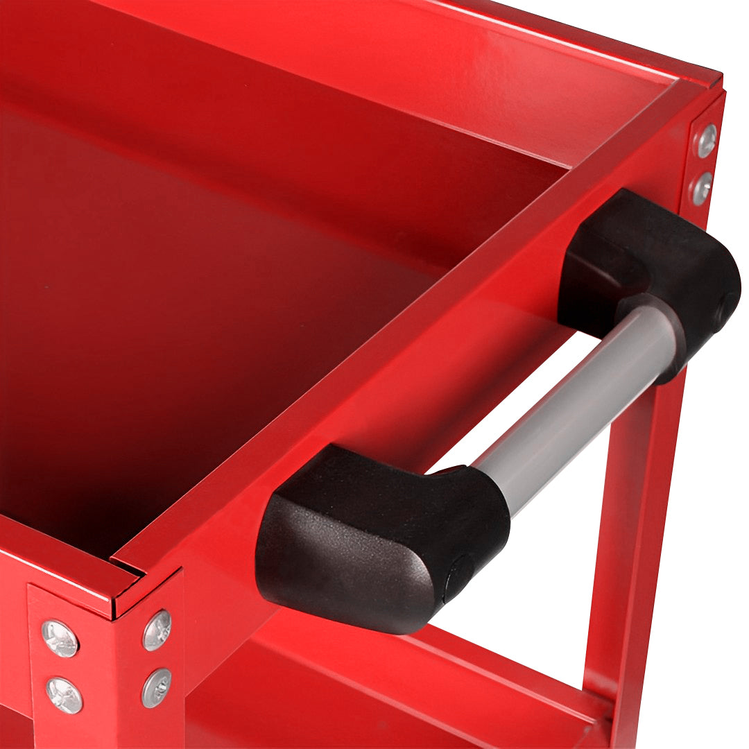 3 Tier Tool Storage Cart Red