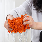 80x12 Orange Microfiber Flat Mop Pads Rotating Dust Remover
