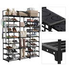 21-Shelf Tier Shoe Storage with Handle