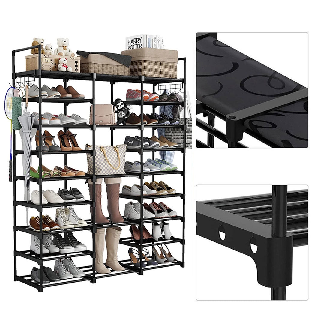 21-Shelf Tier Shoe Storage with Handle