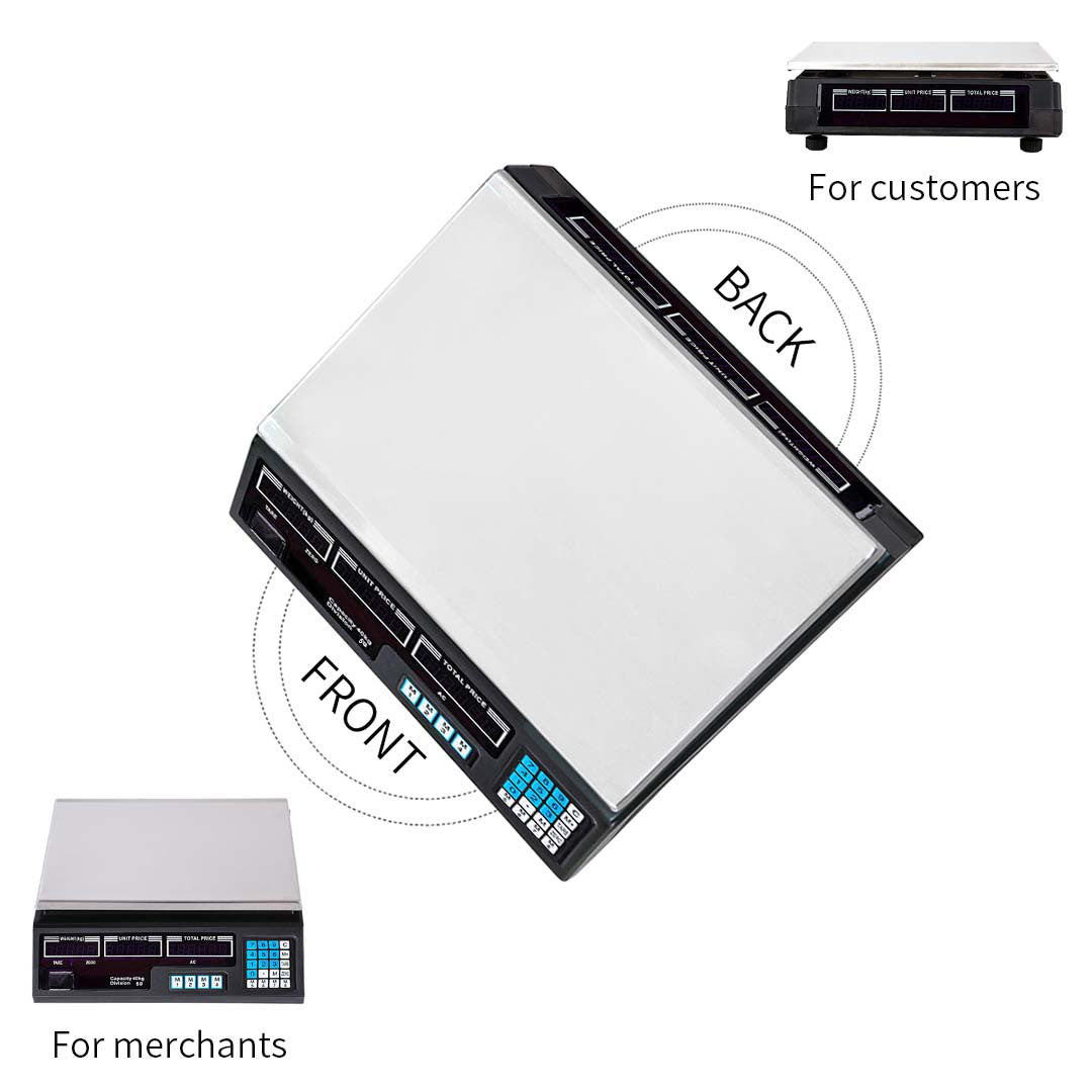 40kg Digital Commercial Kitchen Scales White
