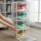 4 Tier Transparent Shoe Organiser
