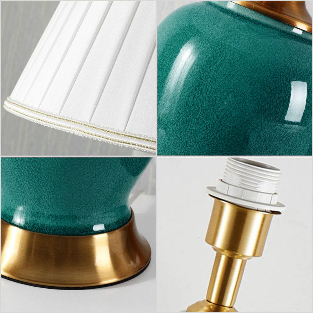 Ceramic Table Lamp Green