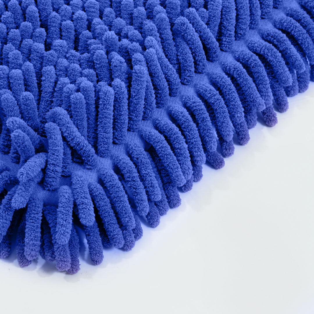 60x12 Blue Microfiber Flat Mop Floor Cleaning Pads Rotating Dust Remover