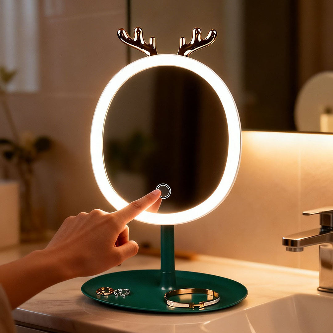 Green Antler LED Light Makeup Mirror
