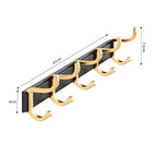 41cm Wall Mounted Towel Rack with Durable Hooks