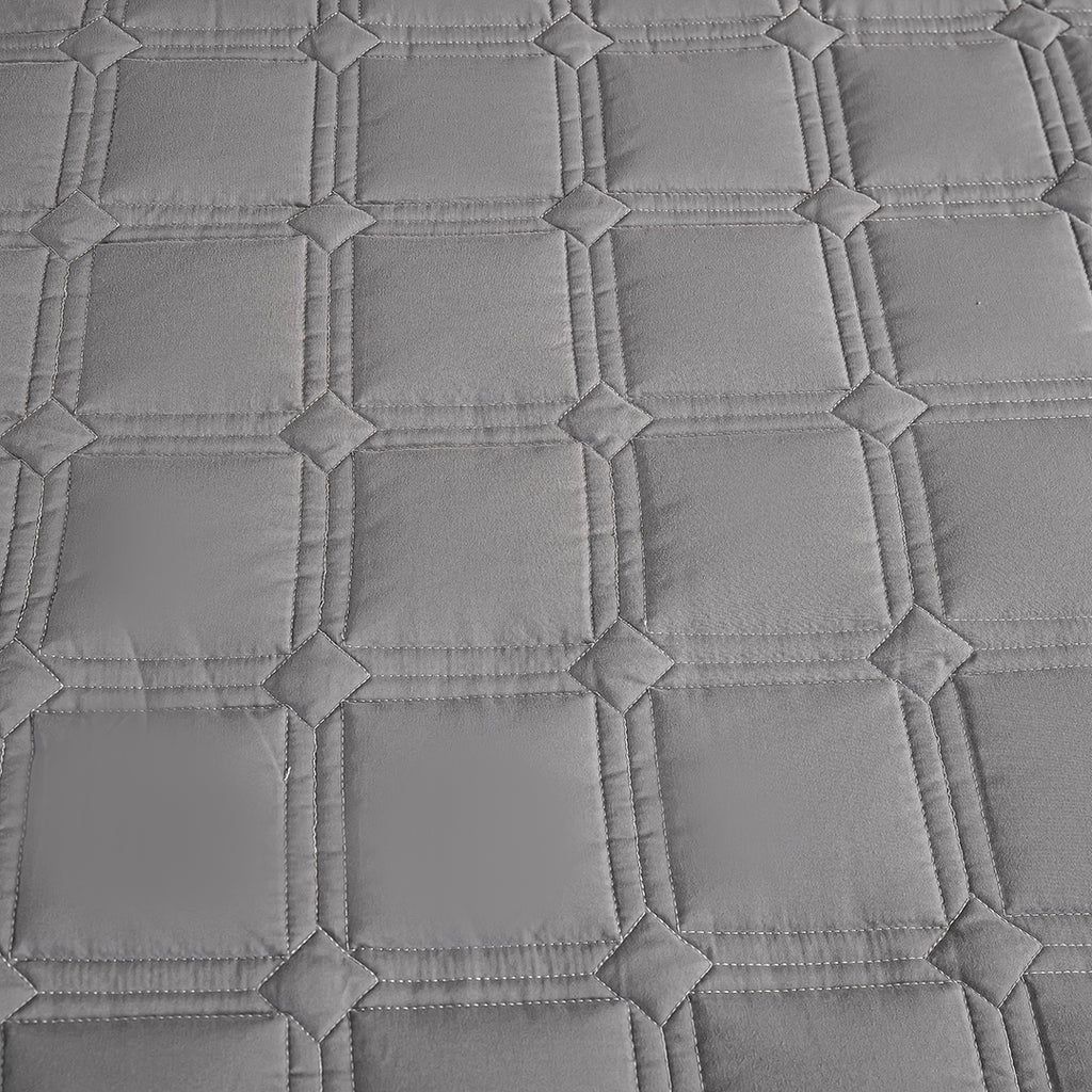 153cm Grey Wide Mattress Cover