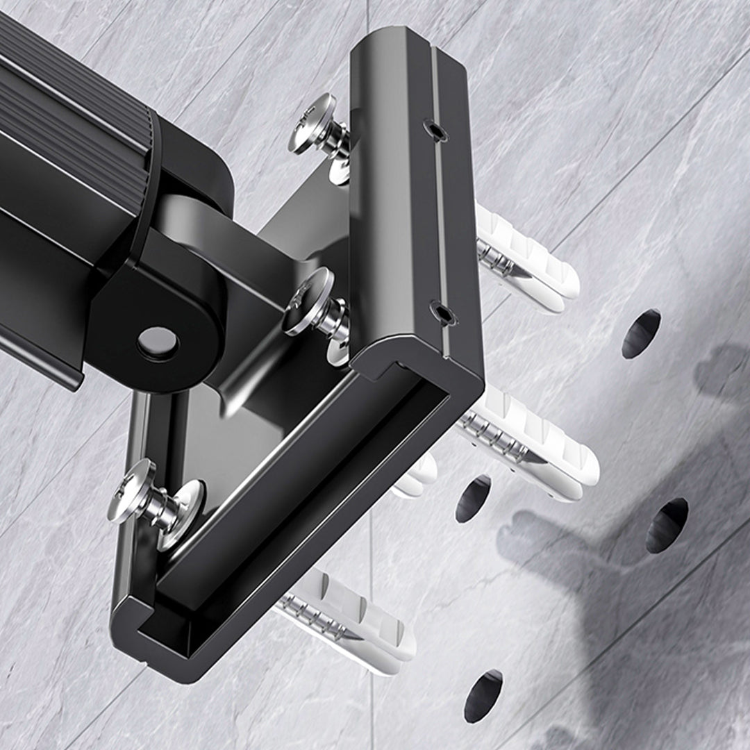 127.5cm Wall-Mounted Clothing Dry Rack Retractable Hanger