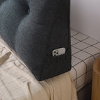 SOGA  120cm Dark Grey Wedge Bed Cushion